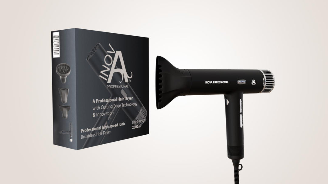 The Ultimate Hair Styling Tool: INOVA Professional Hair Dryer with Self-Shutoff and Self-Clean Motor (2300W)