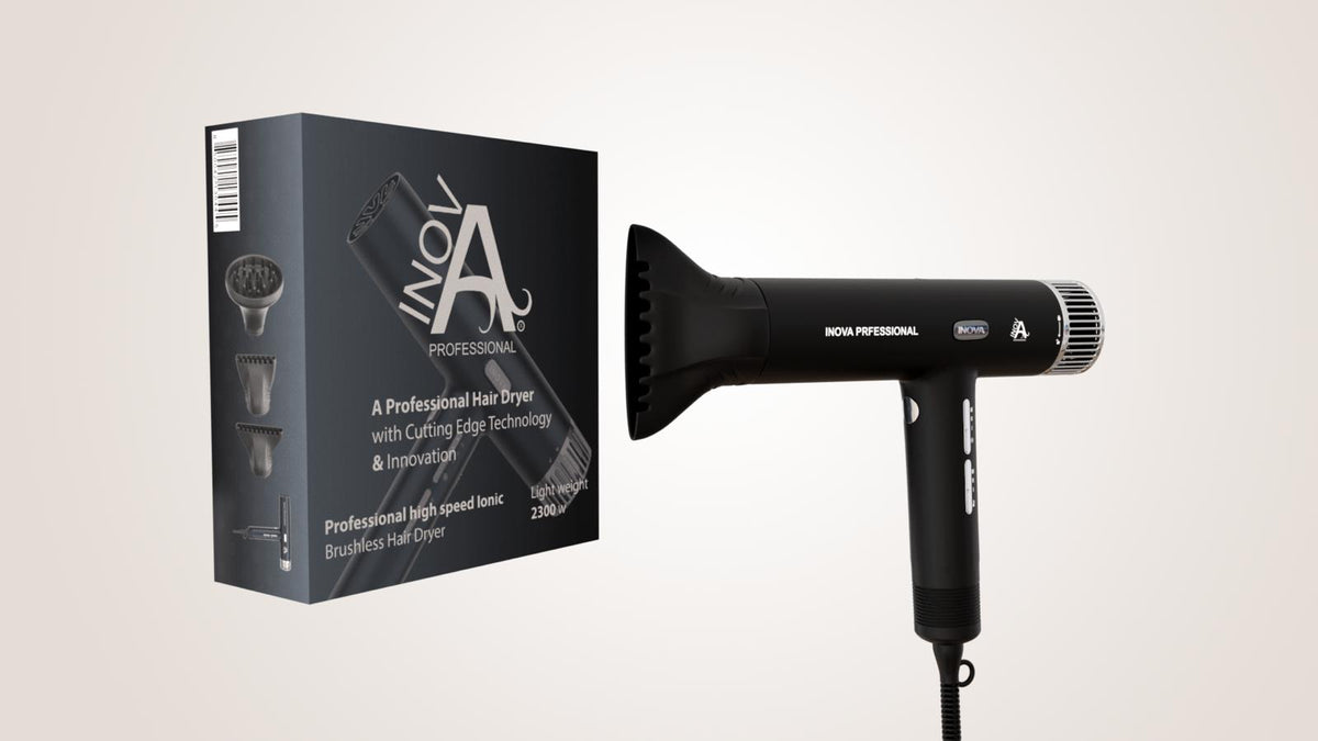 The Ultimate Hair Styling Tool: INOVA Professional Hair Dryer with Self-Shutoff and Self-Clean Motor (2300W)