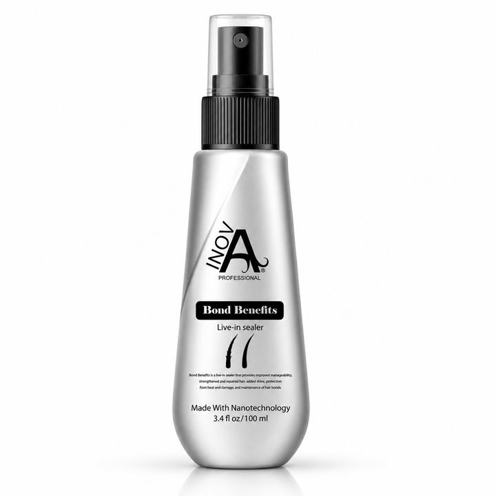Protect, detangle, smooth, and strengthen hair with Inova Professional Bond Benefits Leave-In Spray. Lightweight formula with 15 benefits for healthier-looking, shinier, more manageable hair.