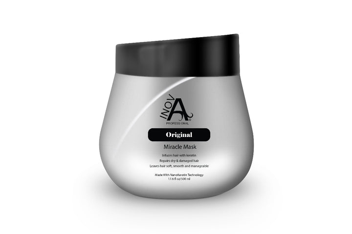 Inova Professional Miracle Mask 17 oz – Deep Conditioner for Damaged, Frizzy, and Dry Hair – Salon Quality