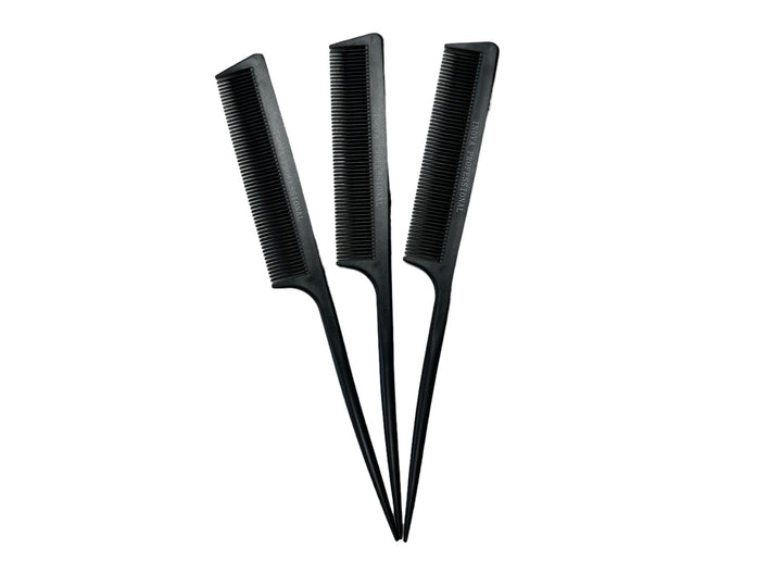 Inova Professional Tail Comb 3 Pack for precise hair sectioning and styling