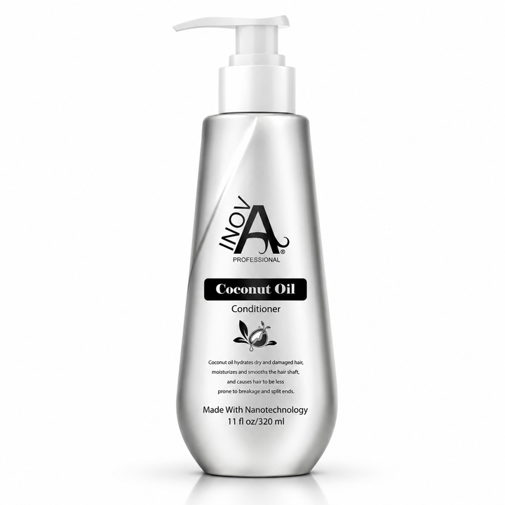 Inova Professional Coconut Oil Conditioner 11 oz – Deep Hydration & Frizz Control Salon Edition