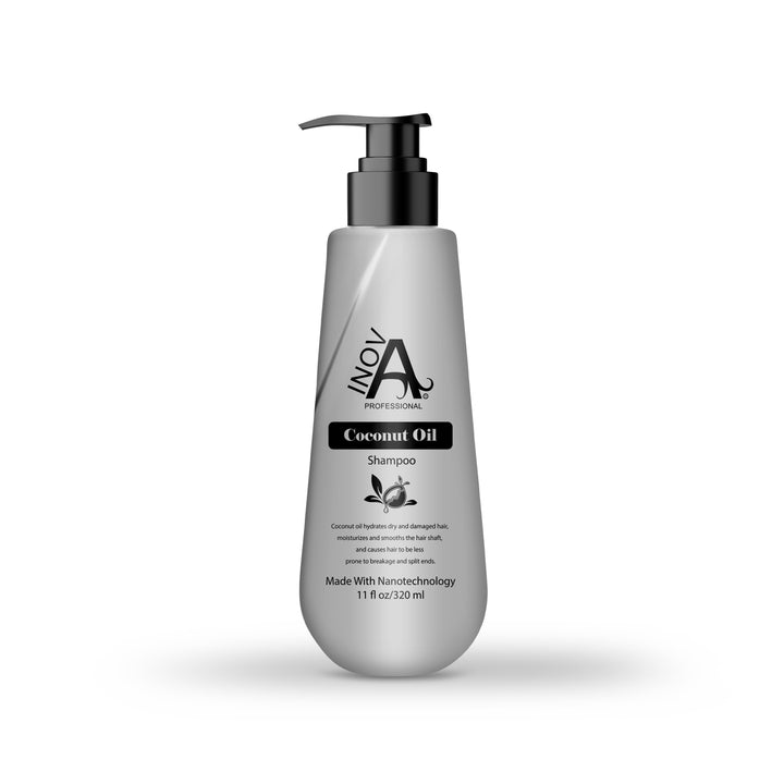 Inova Professional Coconut Oil Shampoo – 11 Oz Hydrating Shampoo for Dry, Damaged, or Color-Treated Hair

