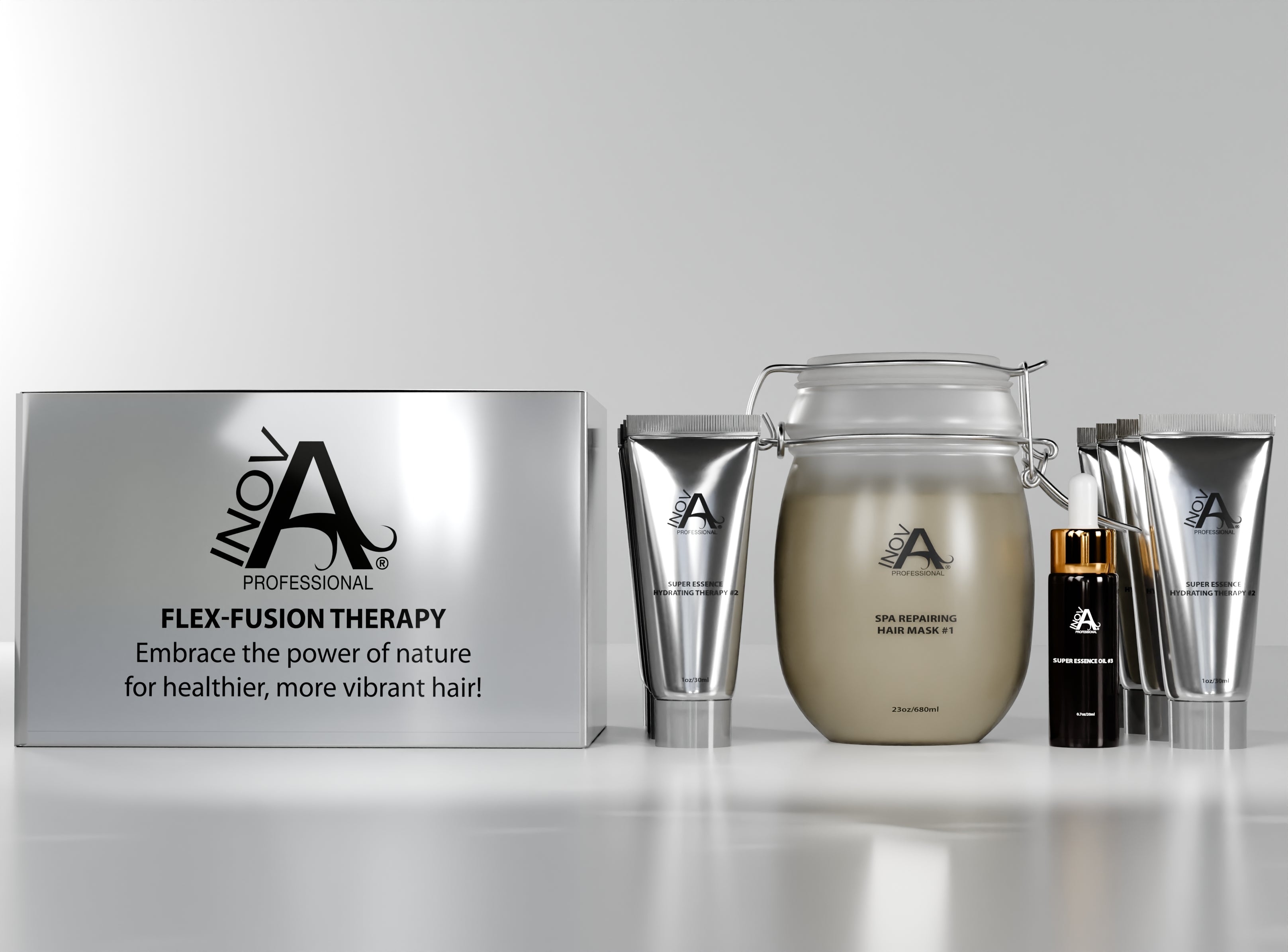 Flex-Fusion Therapy – Deep Conditioning Hair Repair Kit – Inova