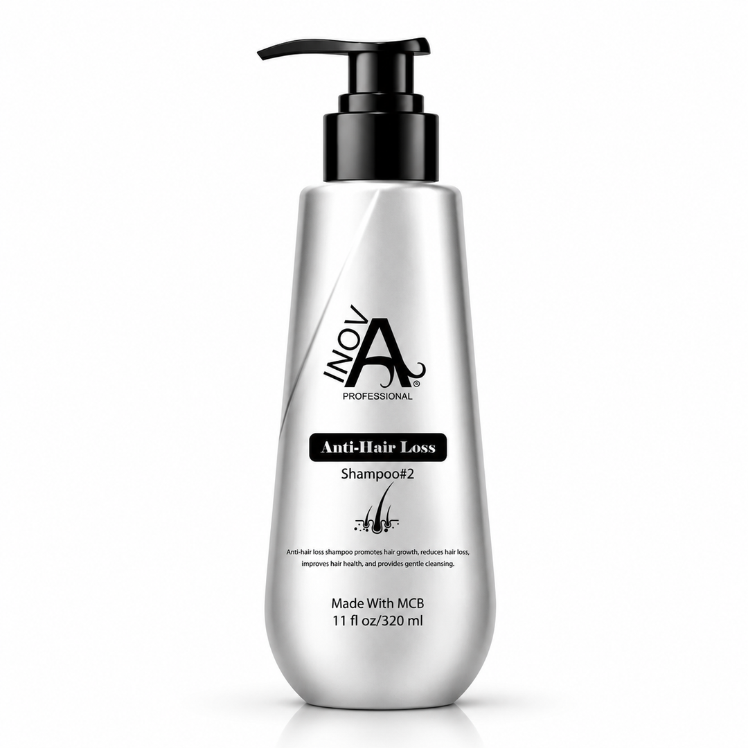 Support stronger, healthier-looking hair with Inova Professional Anti-Hair Loss Shampoo. Formulated with MCB Technology and Silk Spider Complex to help reduce breakage, improve scalp health, and promote fuller-looking hair.