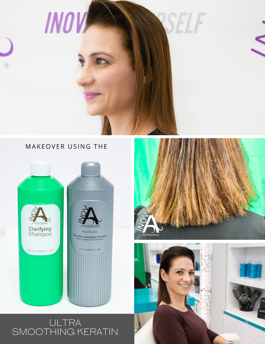 Makeover Poster - Ultra Smoothing Keratin - Inova Professional