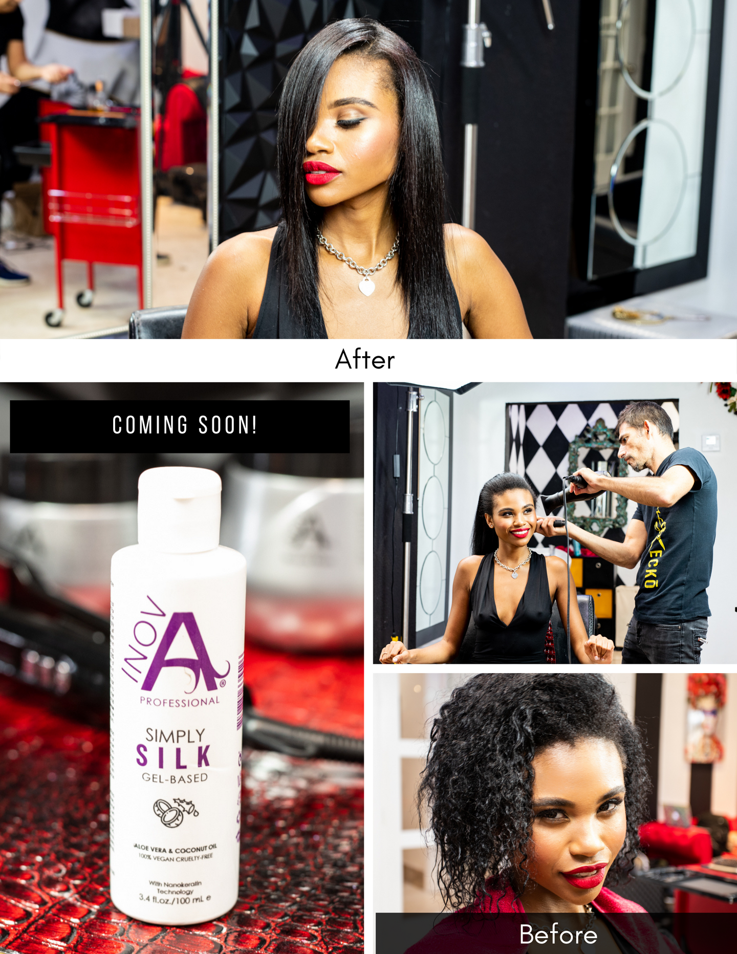 Makeover Poster - Simply Silk Keratin - Inova Professional