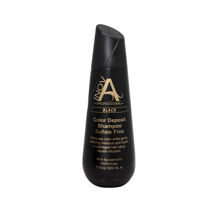 Salon - Color Deposit Shampoo Black - 11 oz. - Inova Professional
