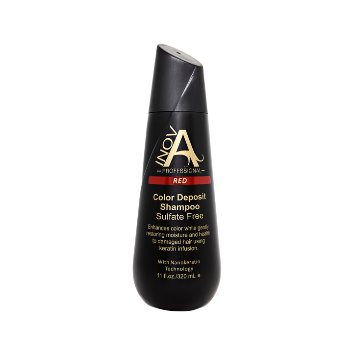 Salon - Color Deposit Shampoo Red - 11 oz. - Inova Professional