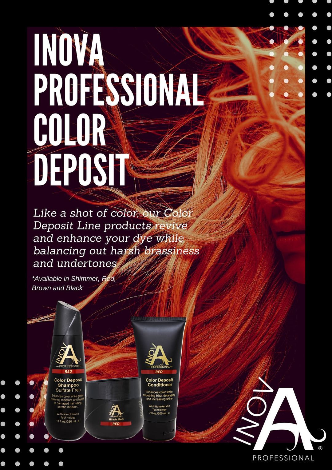 Salon - Color Deposit Miracle Mask Red - 10.2 oz. - Inova Professional
